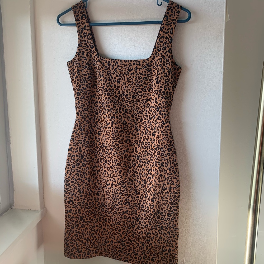 Divided animal print dress